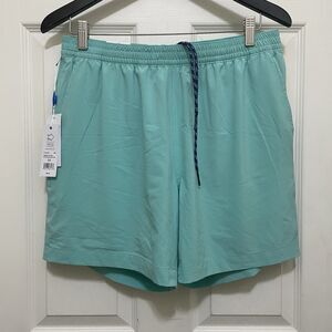 NEW Southern Tide Rip Channel Shorts 6" Mint Green Lined Pockets Medium‎ Stretch